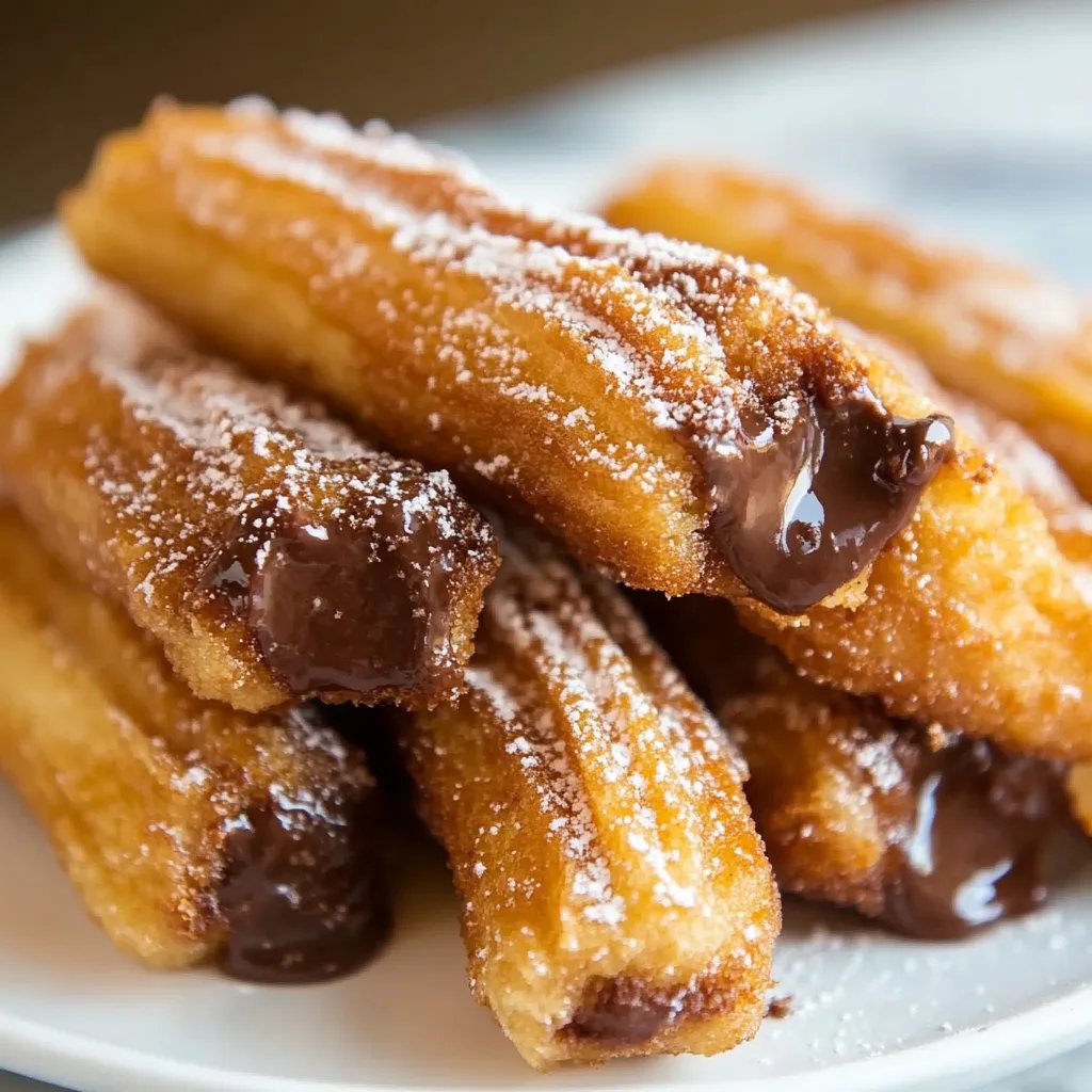 Homemade Churro Bites with Nutella