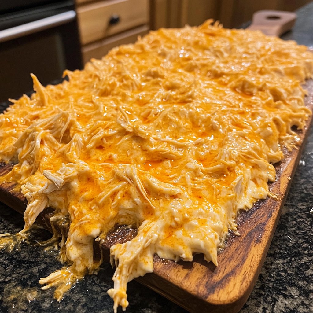 Healthy Crockpot Buffalo Chicken Dip