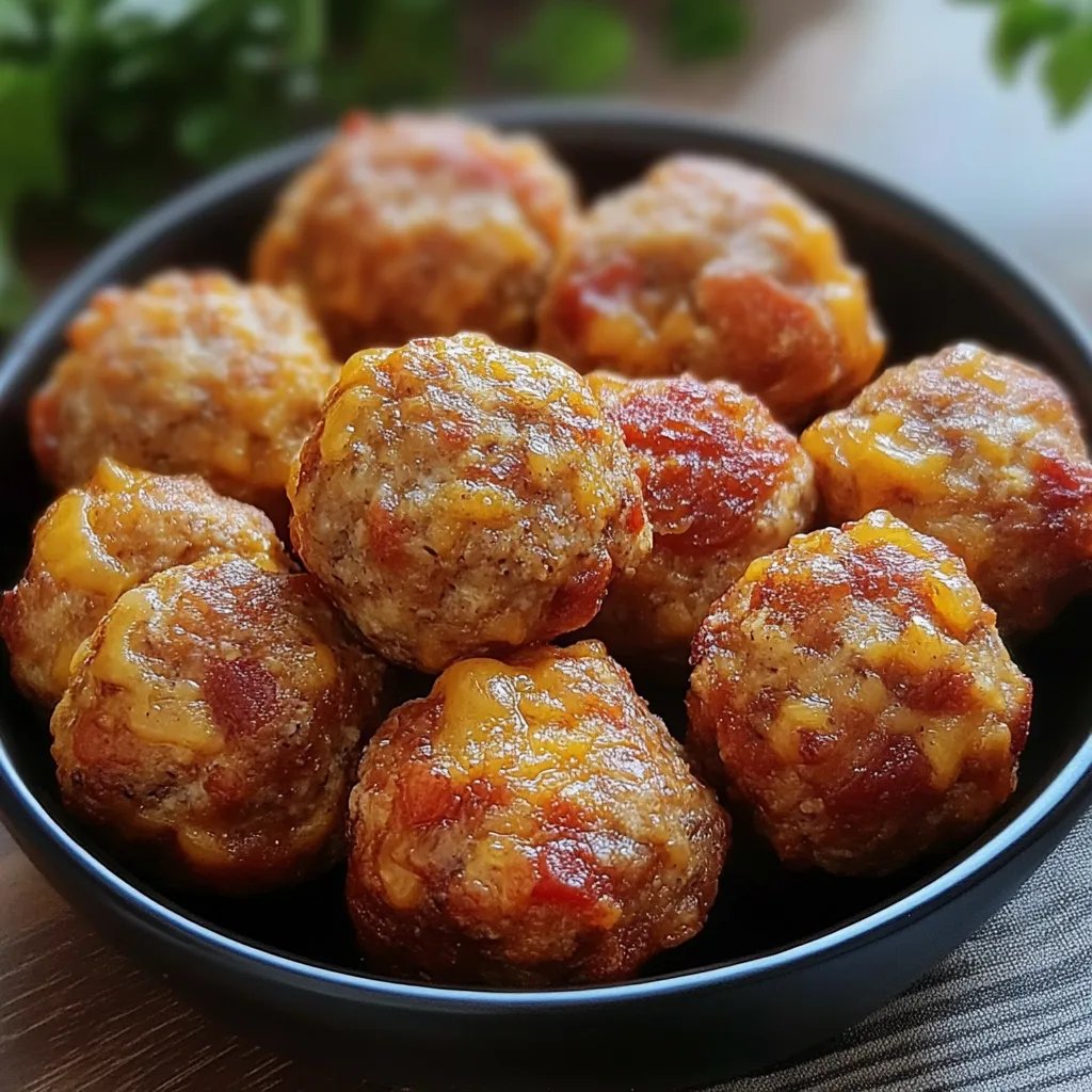 3-Ingredient Rotel Sausage Balls