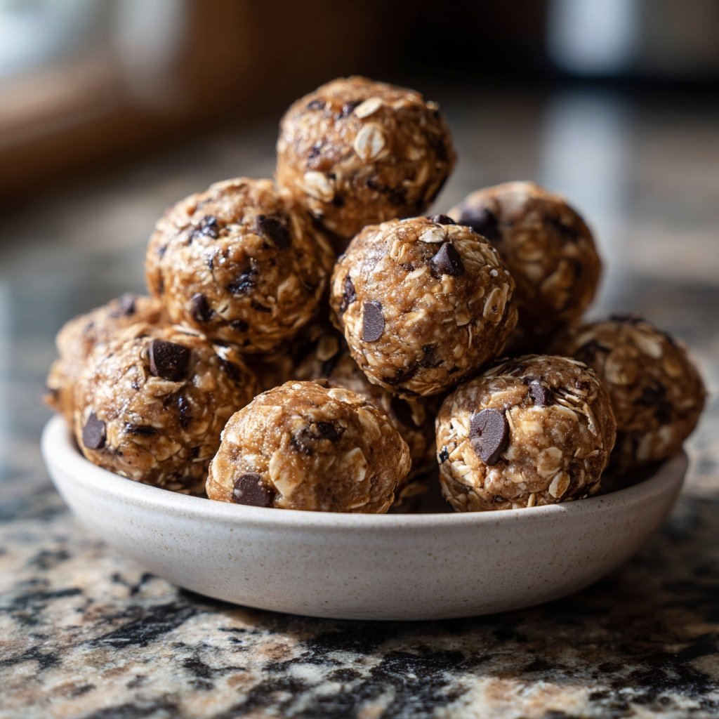 Healthy Snack Energy Balls With Oats