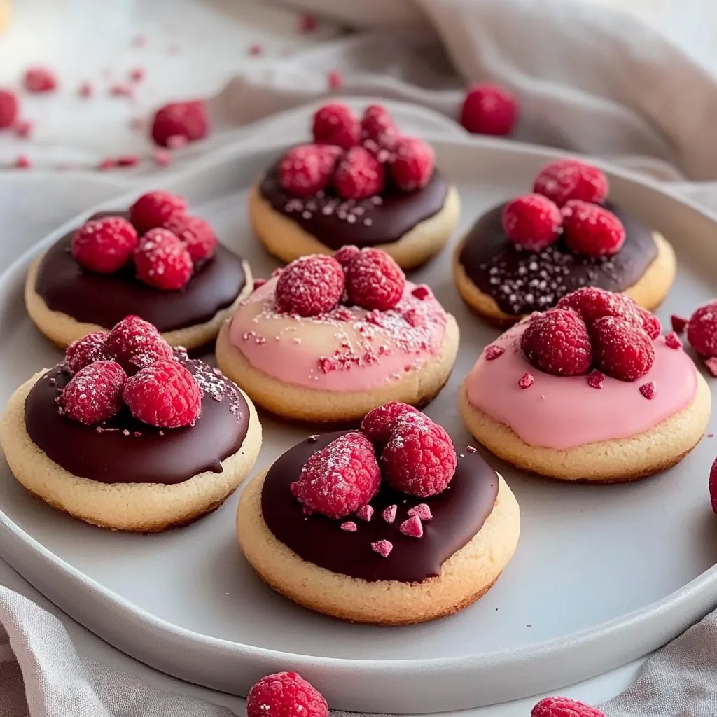 Valentine Ganache Cookies