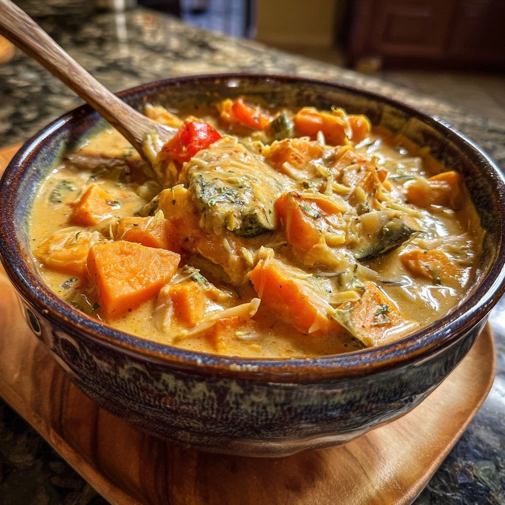 Healthy Crockpot Coconut Vegetable Stew