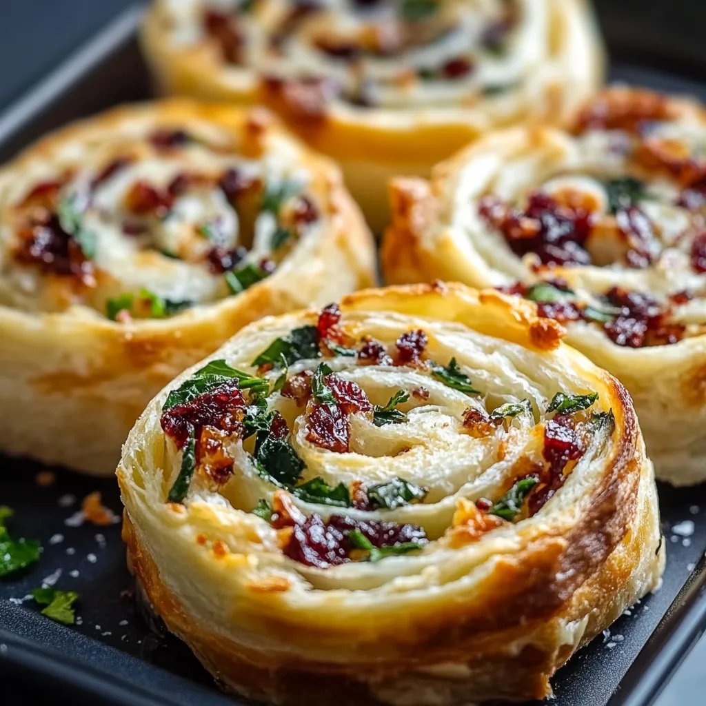 Cranberry Feta Pinwheel Appetizers