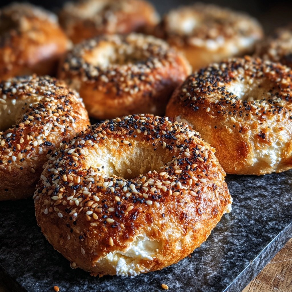 Soft Yogurt Bagels In The Oven