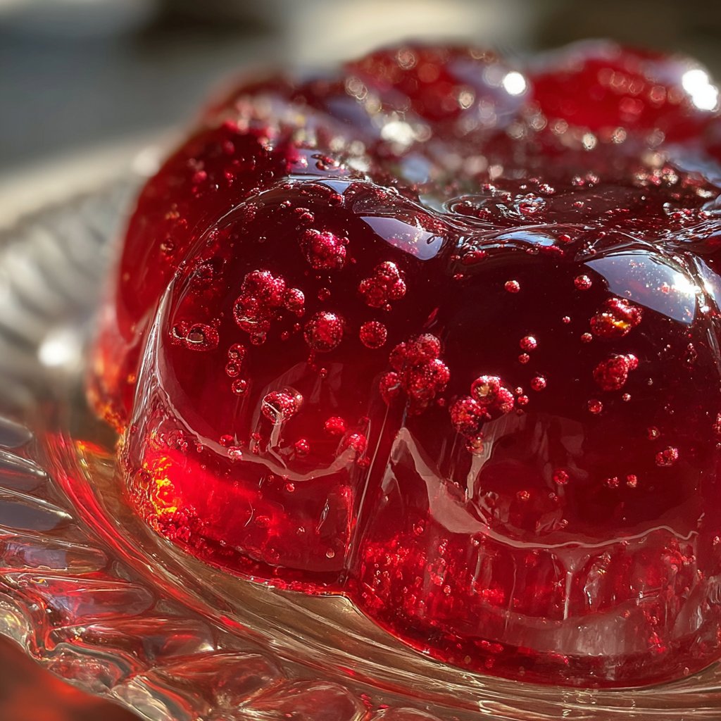 Champagne Jelly with Berries