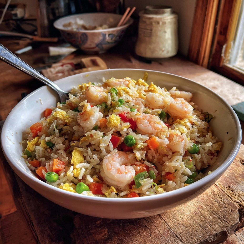 Easy Healthy Shrimp Fried Rice