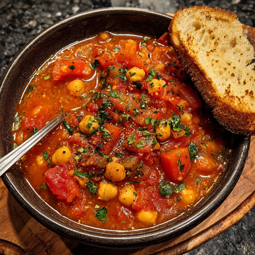 Healthy Dinner Tomato Chickpea Stew