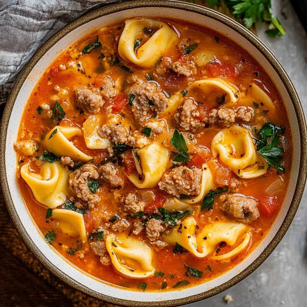 Sausage and Tortellini Soup