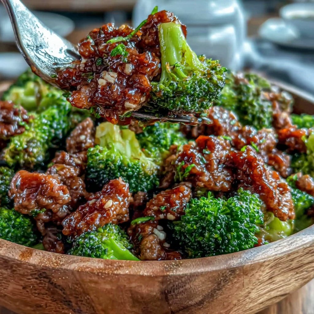 Ground Beef And Broccoli Stir Fry Bowl