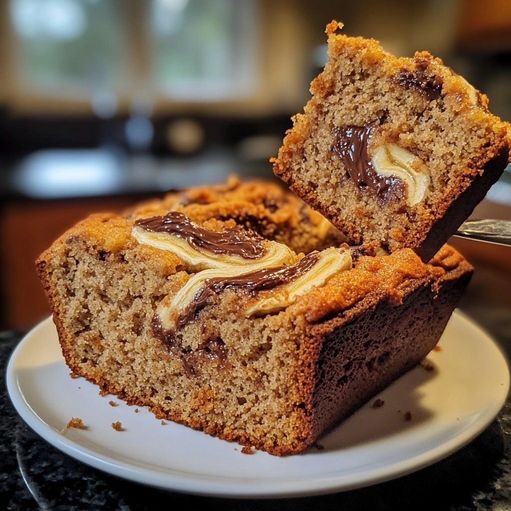 Banana Bread with Nutella Swirl Recipe