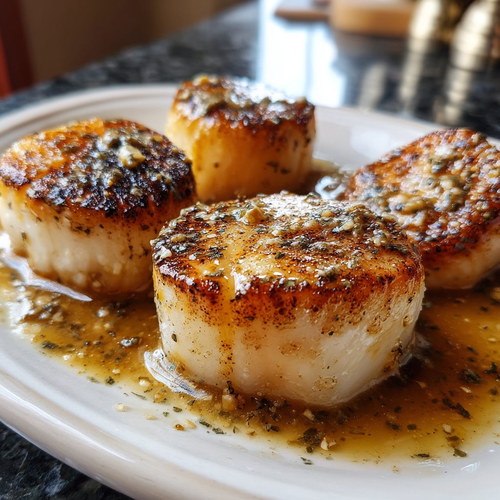 Scallops with Vanilla Butter Sauce