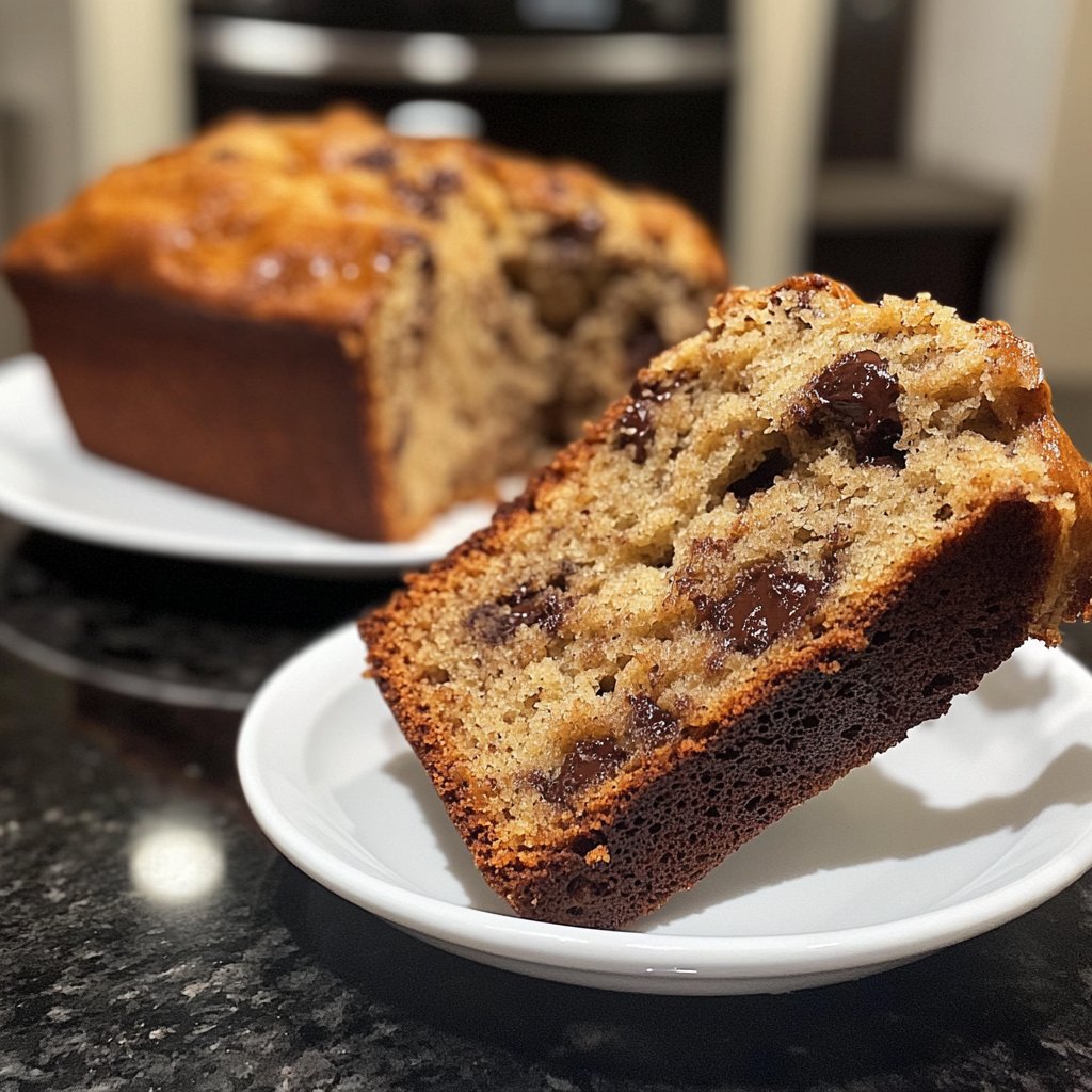 Banana Bread with Chocolate Chips Recipe