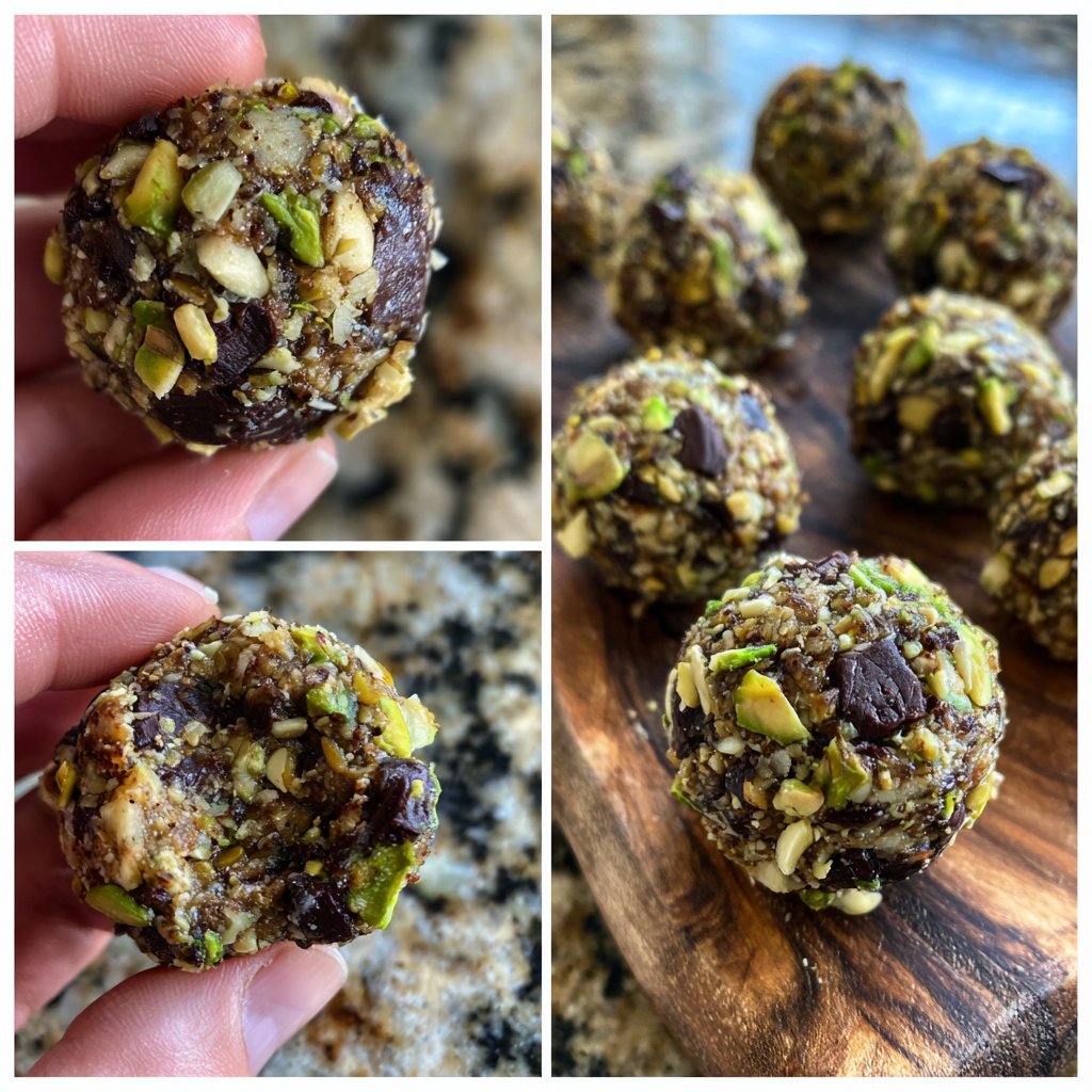 Chocolate Pistachio Energy Bites