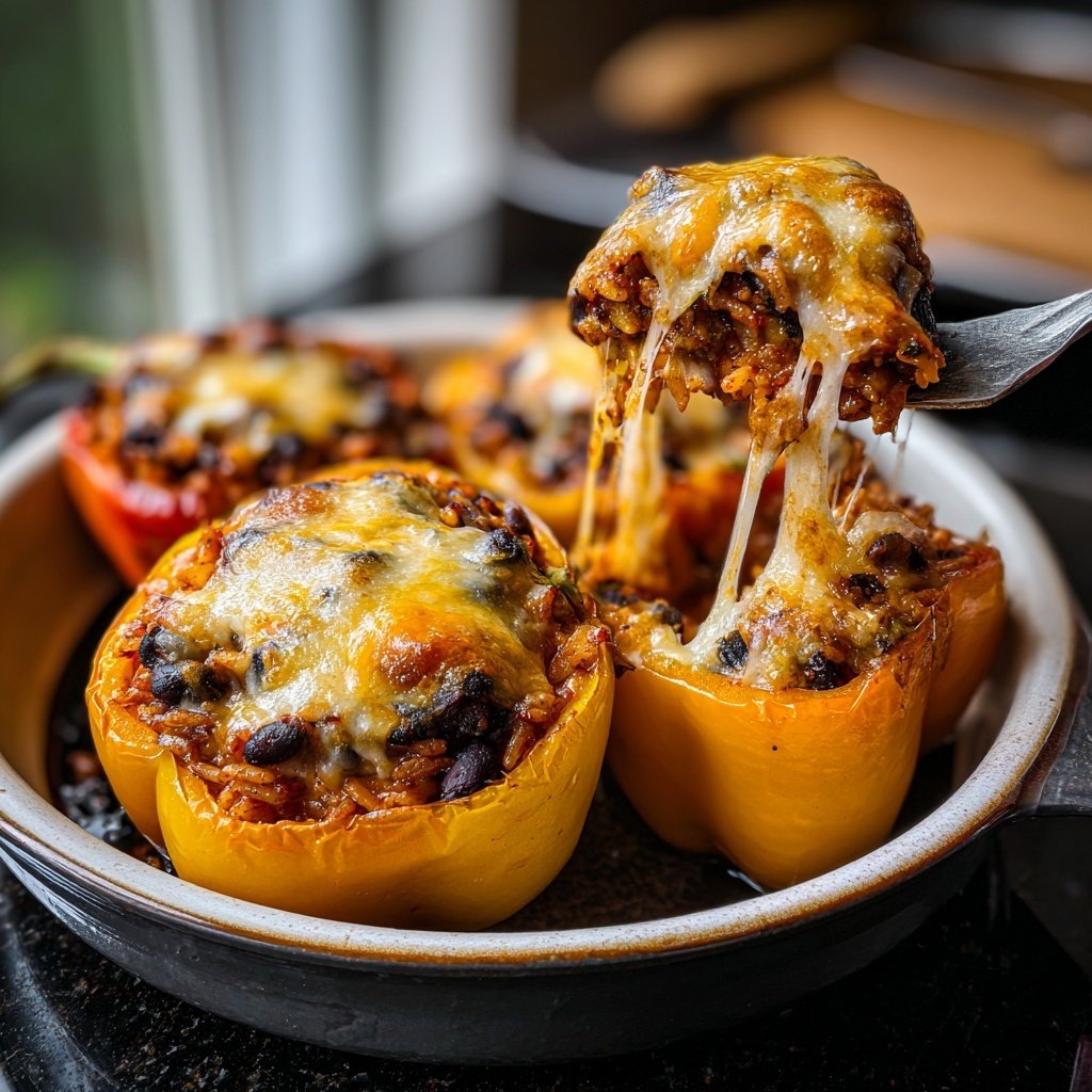 Sunday Stuffed Bell Peppers with Rice