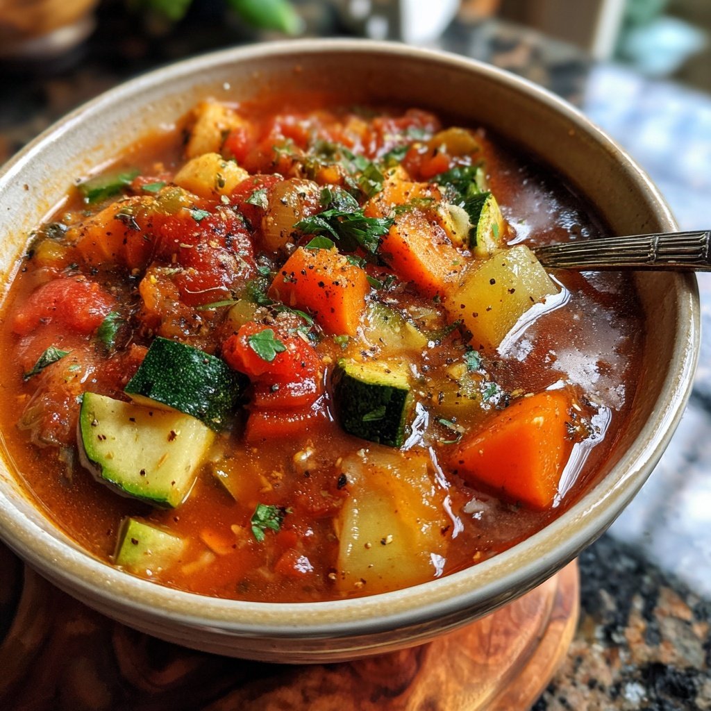 Healthy Crockpot Italian Vegetable Stew