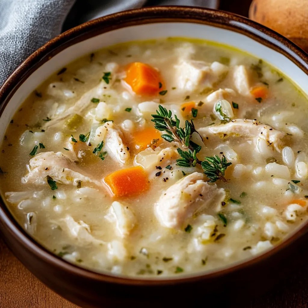 Creamy Chicken and Rice Soup