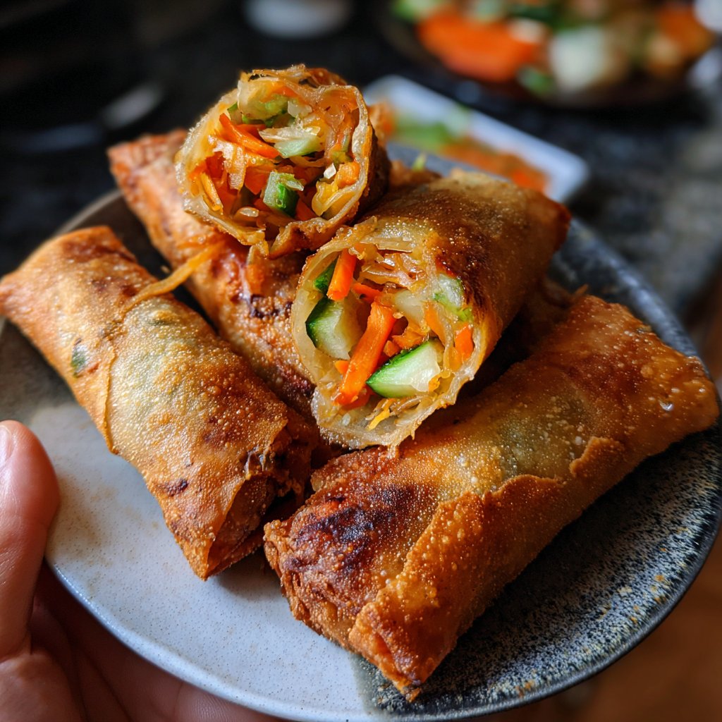 Super Bowl Veggie Spring Rolls