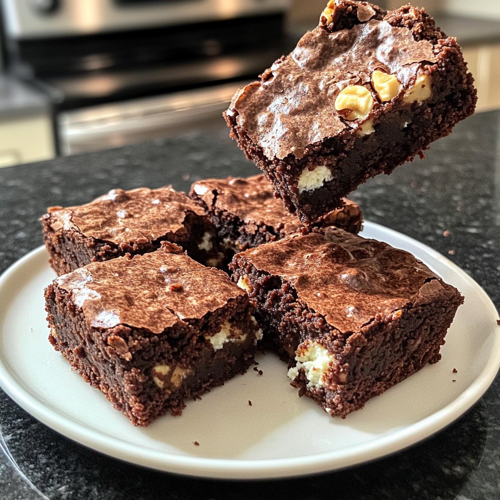 Cottage Cheese Brownies with Walnuts